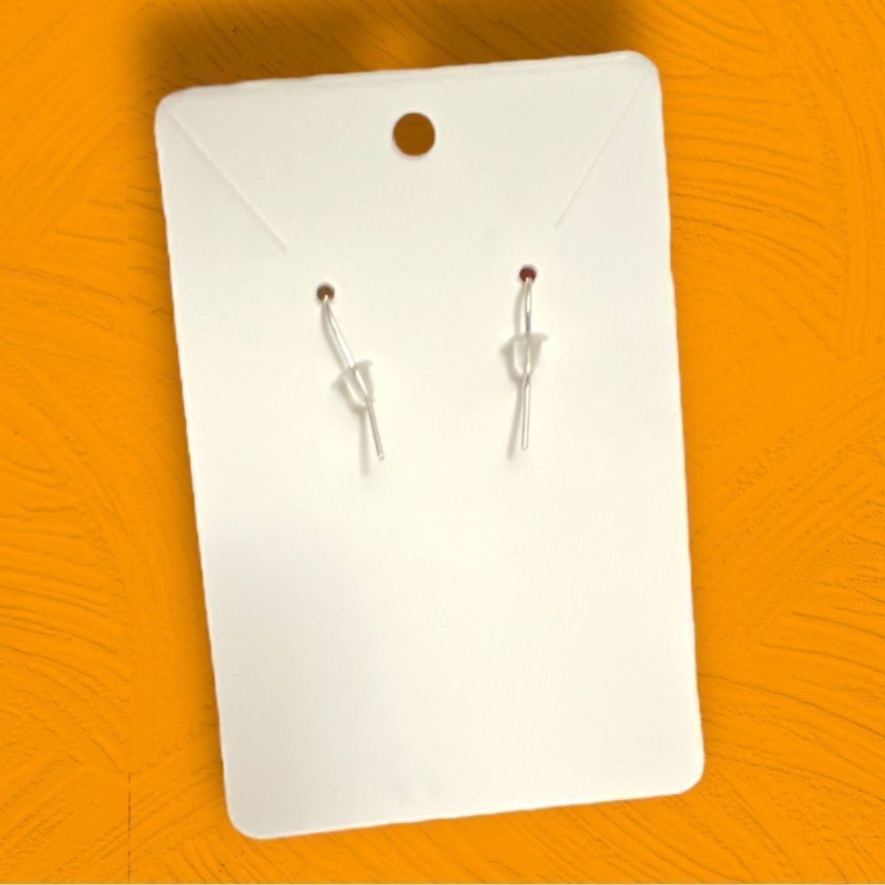 Trick or Treat Ghost Drop Earrings Pumpkin Purple Bow - Picture 2 of 2